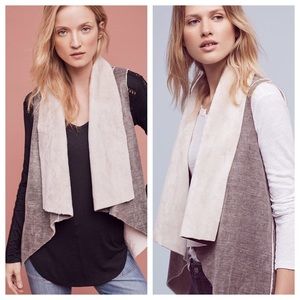 Anthropologie Amadi Kady Sherpa Vest Shearling